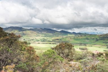 Paysage lagune de Guatavita