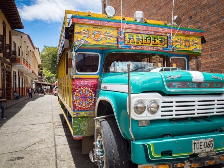 chiva prendre le bus en colombie