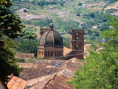 Vue sur Barichara, plus beau village du Santander endColombie