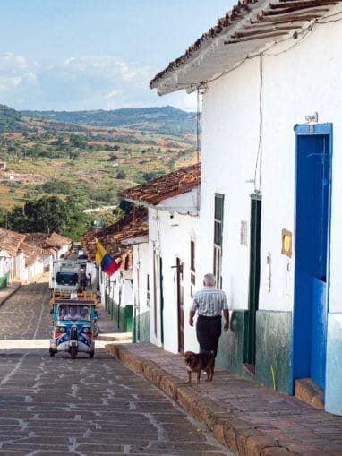 Vue sur Barichara, plus beau village du Santander endColombie