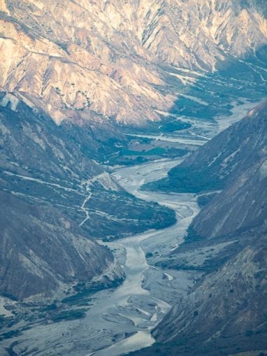 Canyon de Chicamocha dans le Santander en Colombie
