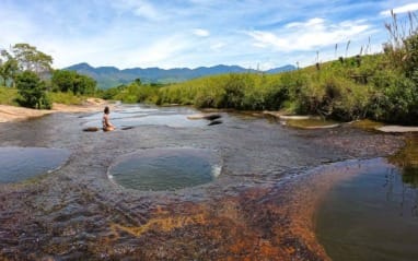 Las Gachas et ses piscines naturelles près de Guadalupe dans le Santander en Colombie