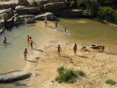 Balneario Pescaderito à Curiti près de San Gil en Colombie