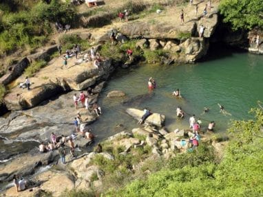 Balneario Pescaderito à Curiti près de San Gil en Colombie
