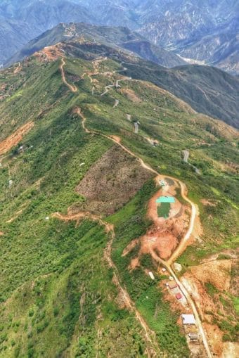 Parapente au dessus du Canyon de Chicamocha à San Gil en Colombie