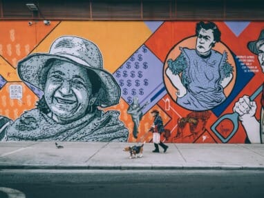 Street art à la Candelaria de Bogota en Colombie