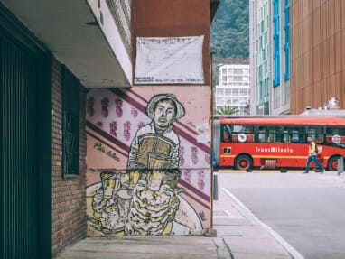 Street art à la Candelaria de Bogota en Colombie
