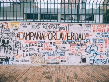 Street art à la Candelaria de Bogota en Colombie