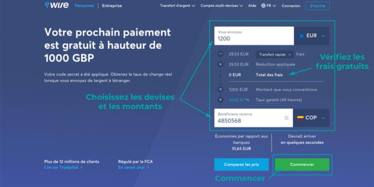 Comment envoyer de l’argent en Colombie sans frais