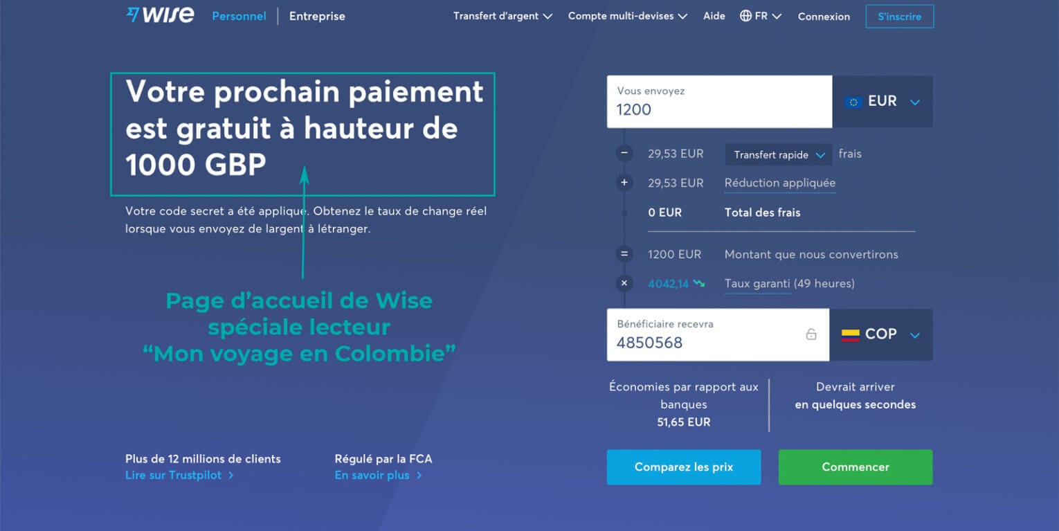 Comment envoyer de l’argent en Colombie sans frais