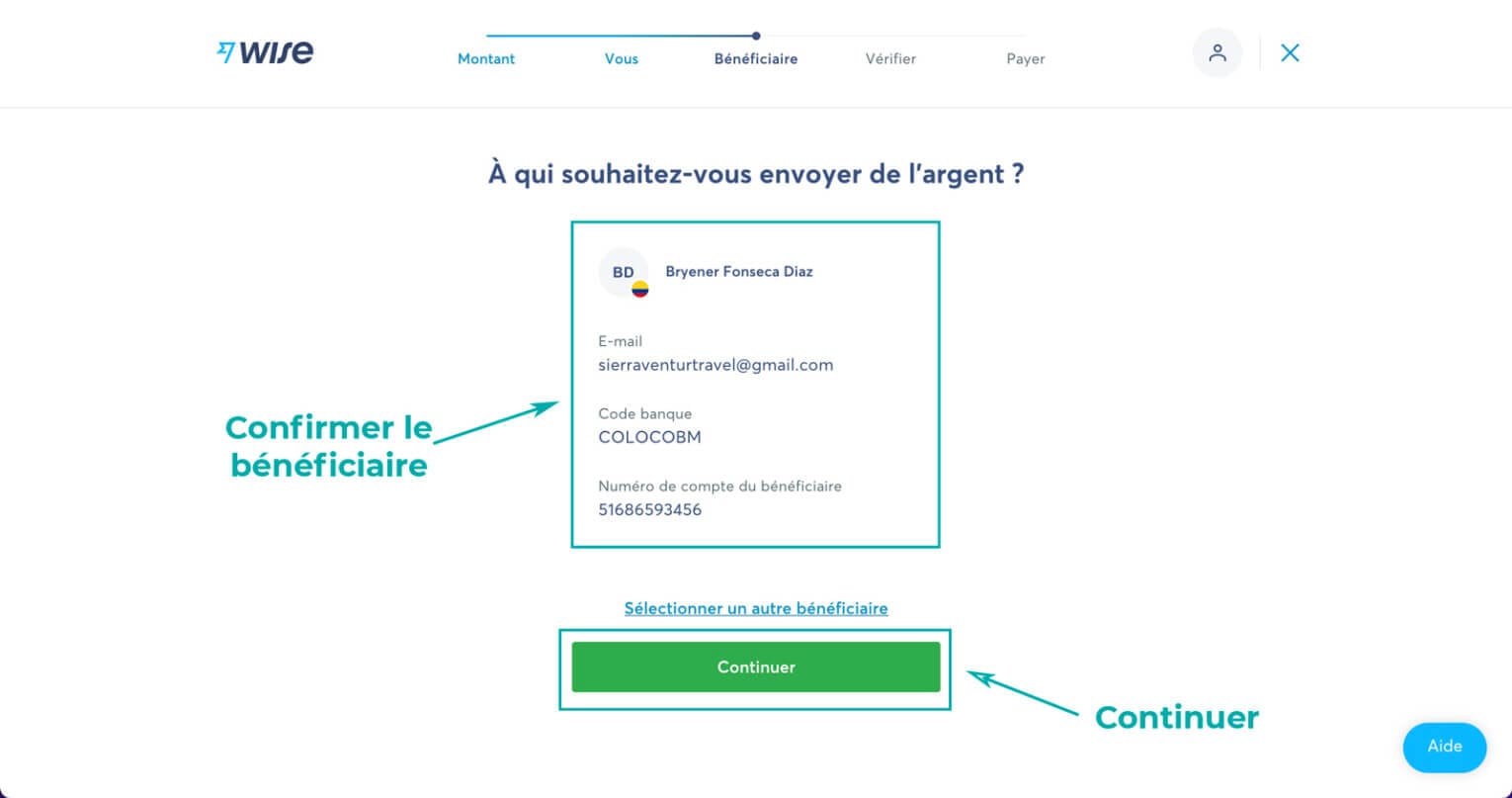envoyer argent colombie gratuit wise 27