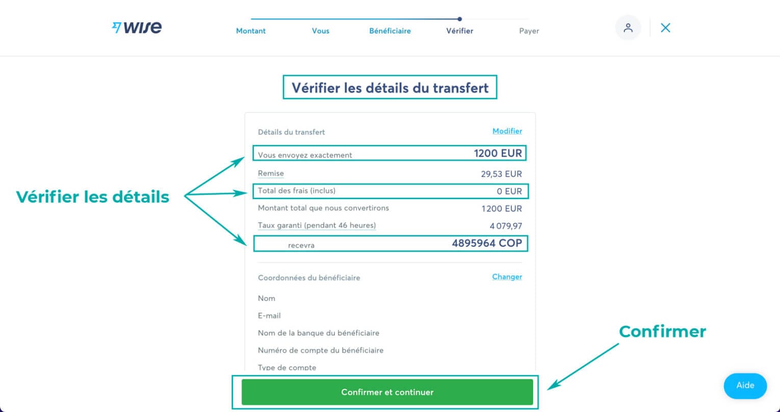 envoyer argent colombie gratuit wise 28