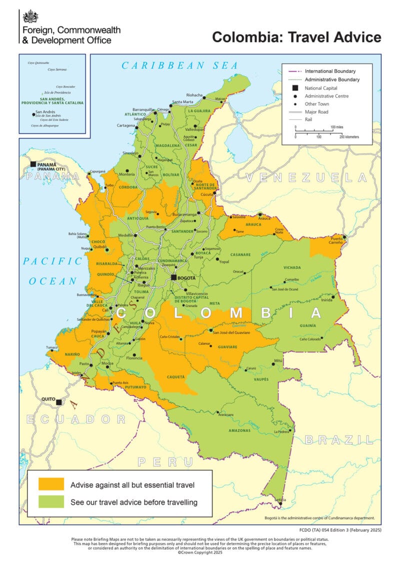 La sécurité en Colombie