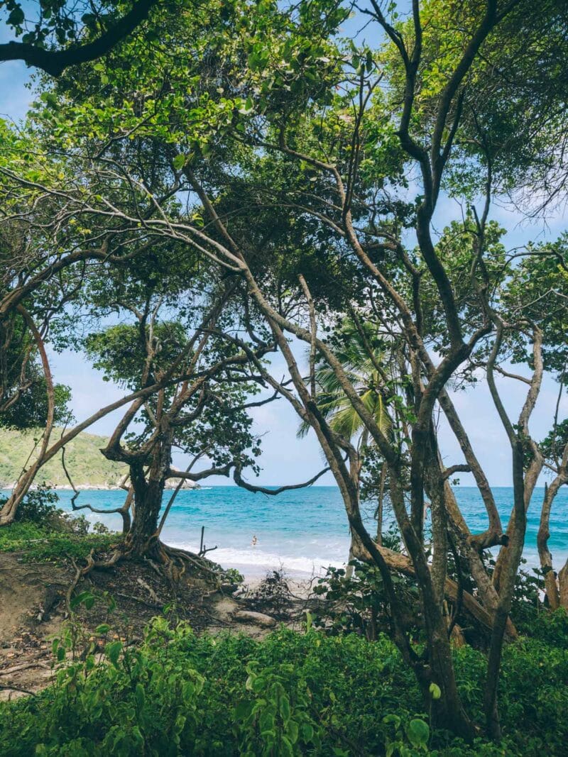 Arrivée sur les plages du Parc Tayrona