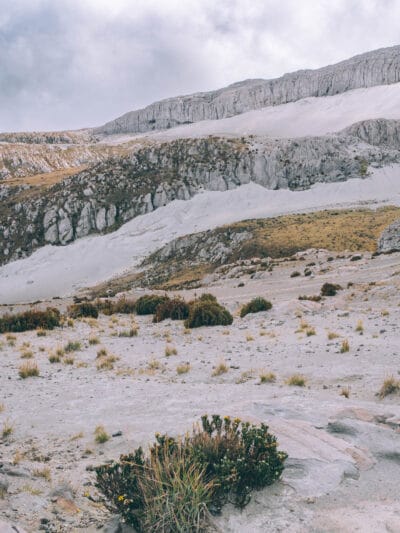 Paysage de la station Arenales du Nevado del Ruiz, Secteur Las Brisas