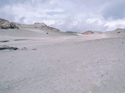 Paysage de la station Valle de las Tumbas au Nevado del Ruiz, Secteur Las Brisas