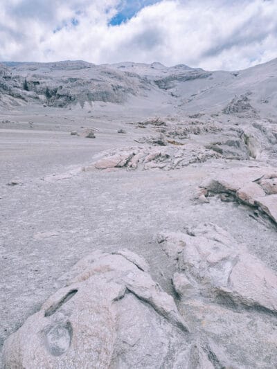 Paysage de la station Valle de las Tumbas au Nevado del Ruiz, Secteur Las Brisas