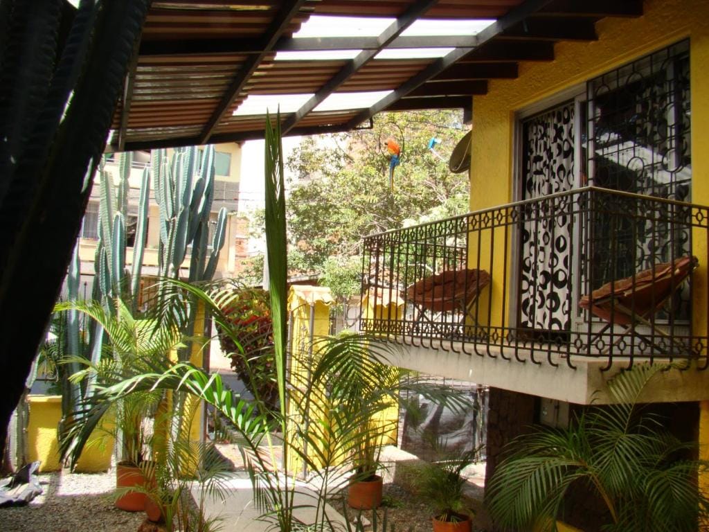 Yellow hostel